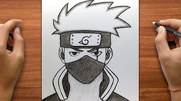 Eenvoudige kakashi-tekening | Hoe Kakashi Hatake te tekenen | voor beginners | Stap voor stap