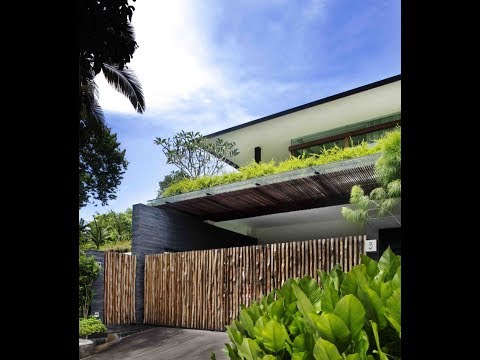 Video: Tropické Bungalow-Inspired Residence v Singapure od Guz Architects