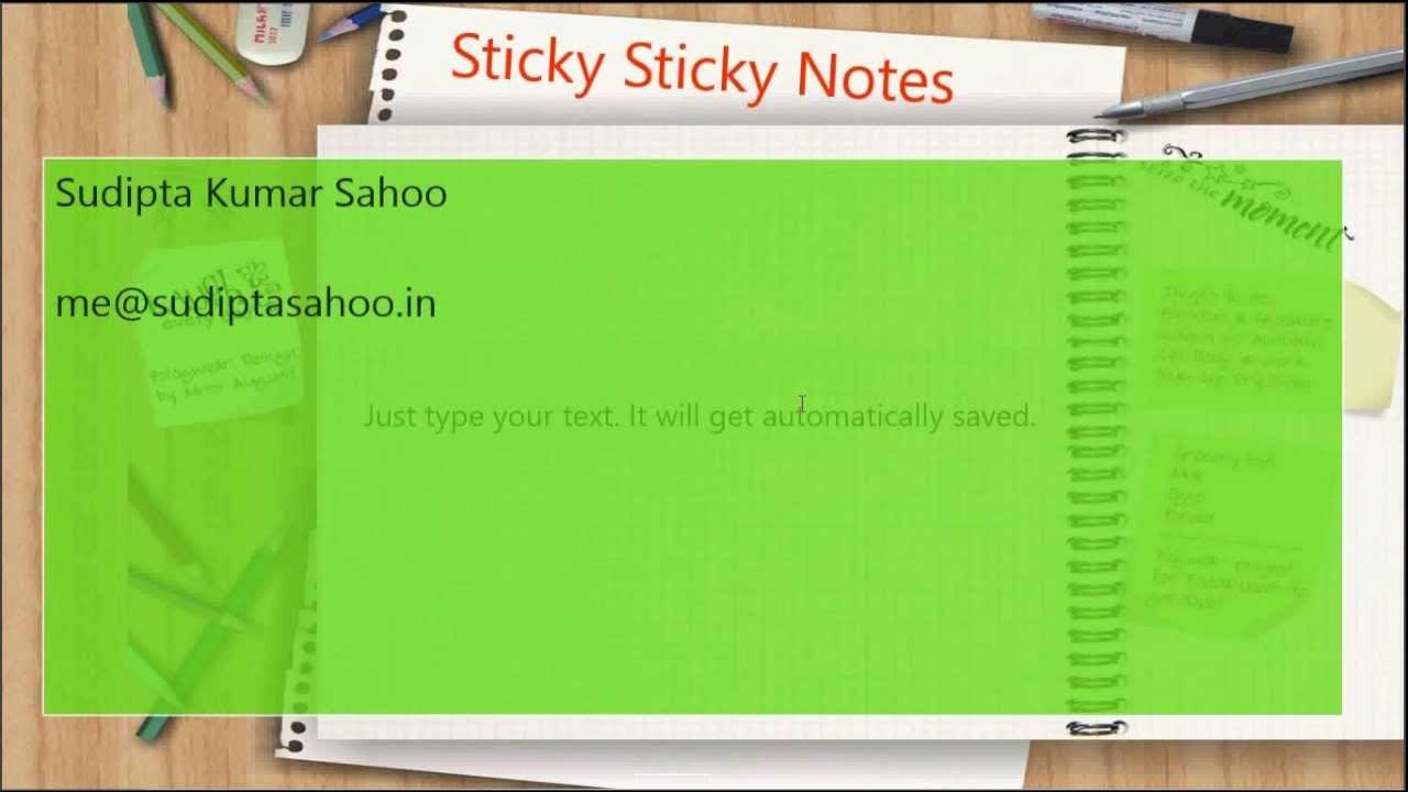 Sticky Sticky Notes Windows 8 App By Sudipta Sahoo YouTube