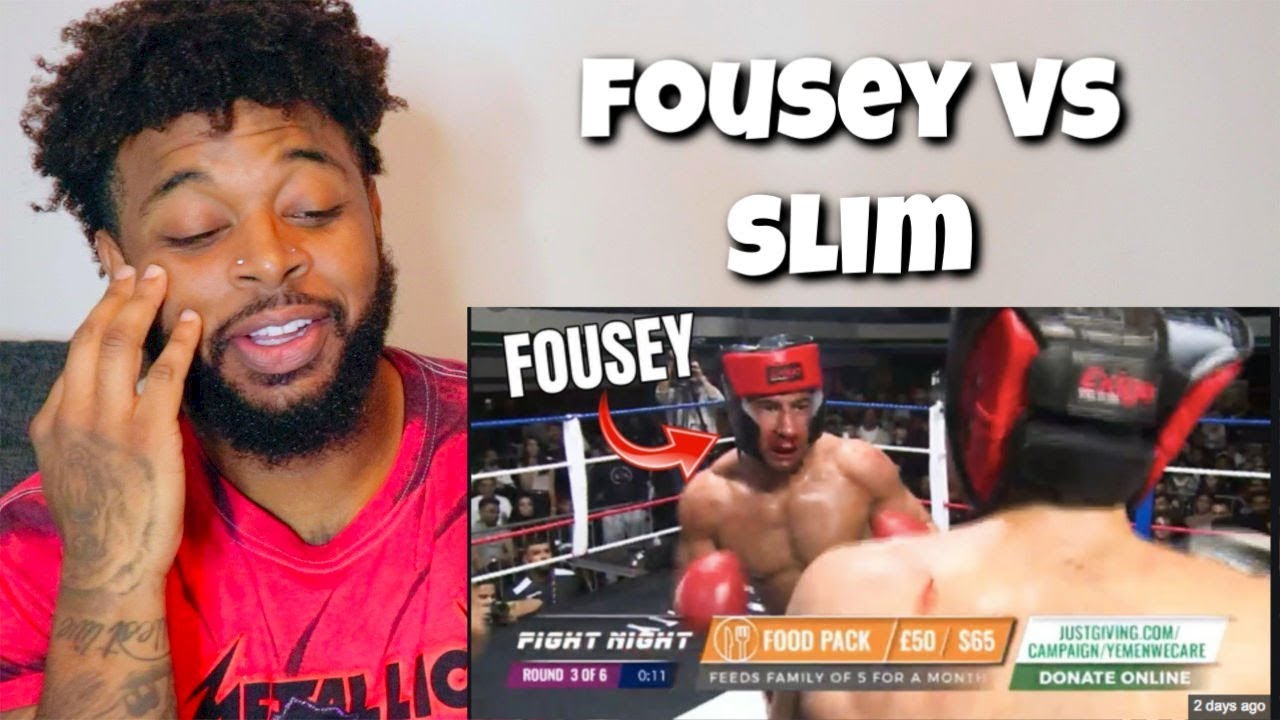 Reacting To FOUSEY vs SLIM T.K.O Full Fight