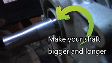 How to convert a 3/4in. crankshaft into a dual Thickness with a taper.
