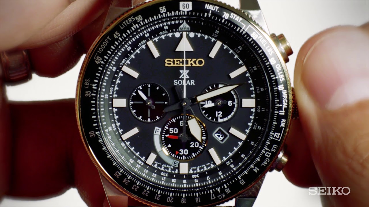 Seiko How To Video: Solar Chronograph with Power Reserve Indicator - YouTube