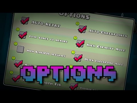 РАЗБОР НАСТРОЕК ИГРЫ И ИХ ФУНКЦИИ | GEOMETRY DASH