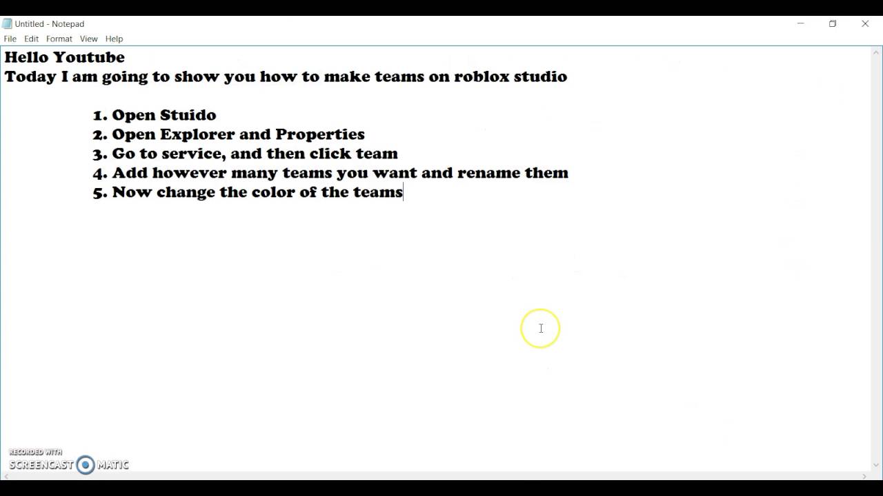 How To Make Teams On Roblox Studio Youtube - roblox studio how to make teams