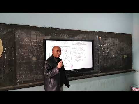 استخدام السبورة التفاعلية في مدرسة إسماعيل القباني