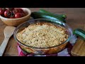 Crumble COURGETTE SAVOUREUX et FACILE. C'est un SUPER dîner