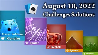 Microsoft Solitaire Collection: August 10, 2022