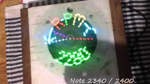 Displaying and Varying RPM limits on the Arduino based DIY Persistence of Vision Display Clock