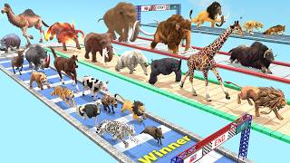 Ultimate Race 29 Wild Animals Vs Prehistoric Mammals Speed Challenge: Which is the Fastest Animal? screenshot 4