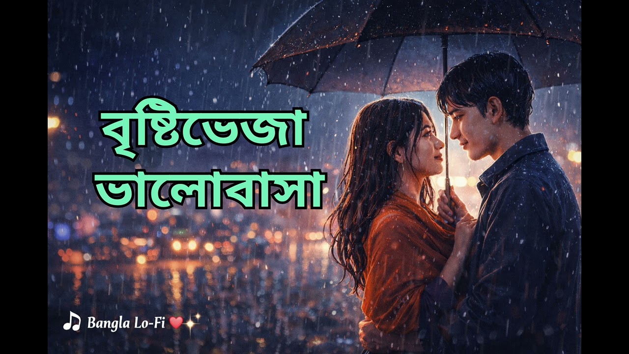 ♥️বৃষ্টিভেজা ভালোবাসা 🌧️ | Bangla Lo-Fi Romantic Song | Heart Touching Love