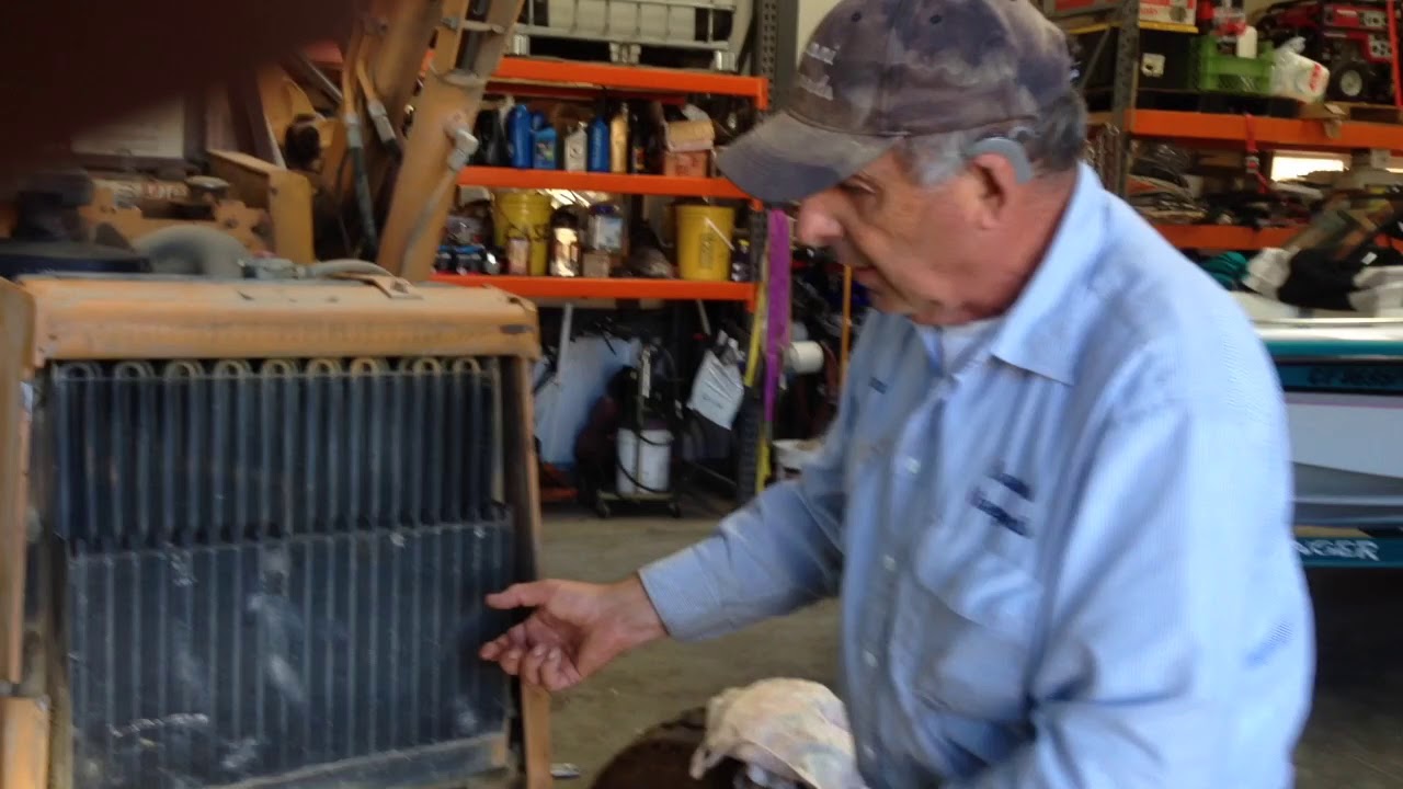 Case 580K fan belt replacement YouTube