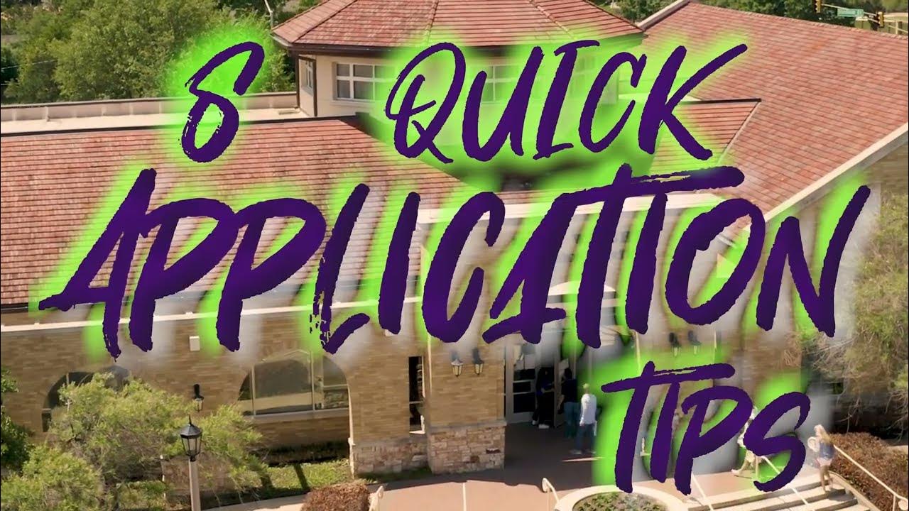8 Steps to Complete Your TCU Application YouTube