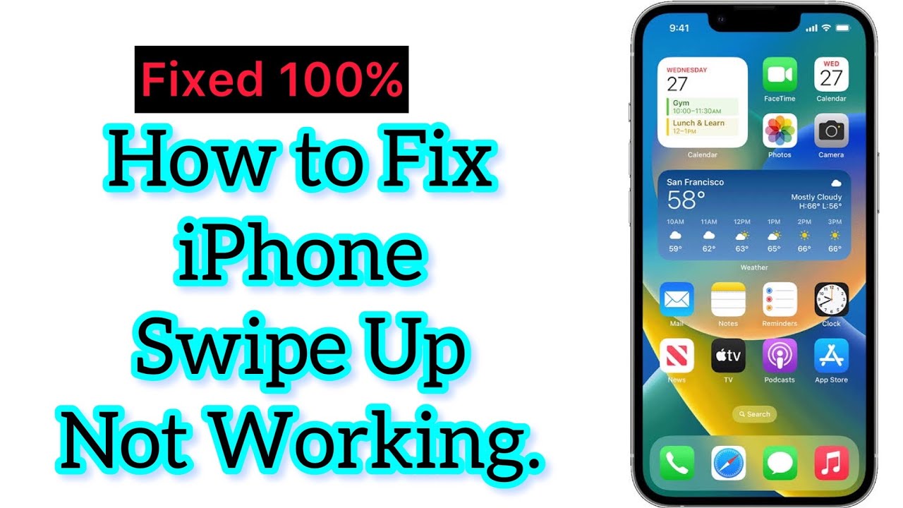 How To Fix IPhone Swipe Up Not Working 2023 YouTube