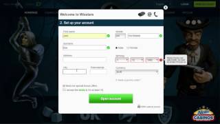 Wixstars Casino - How to register