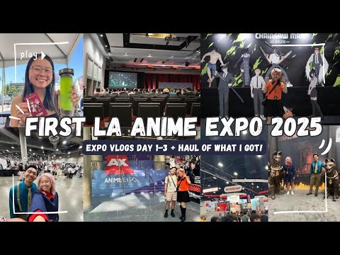 FIRST Anime Expo 2025 Vlog (+ haul of freebies and purchases! :D)
