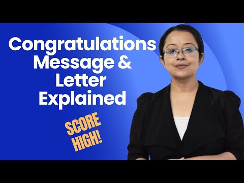 Congratulations message and Congratulations letter #excelwithroma #congratulations