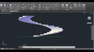 How to build a Spiral staircase with AutoCAD - Architecture - Tutorial