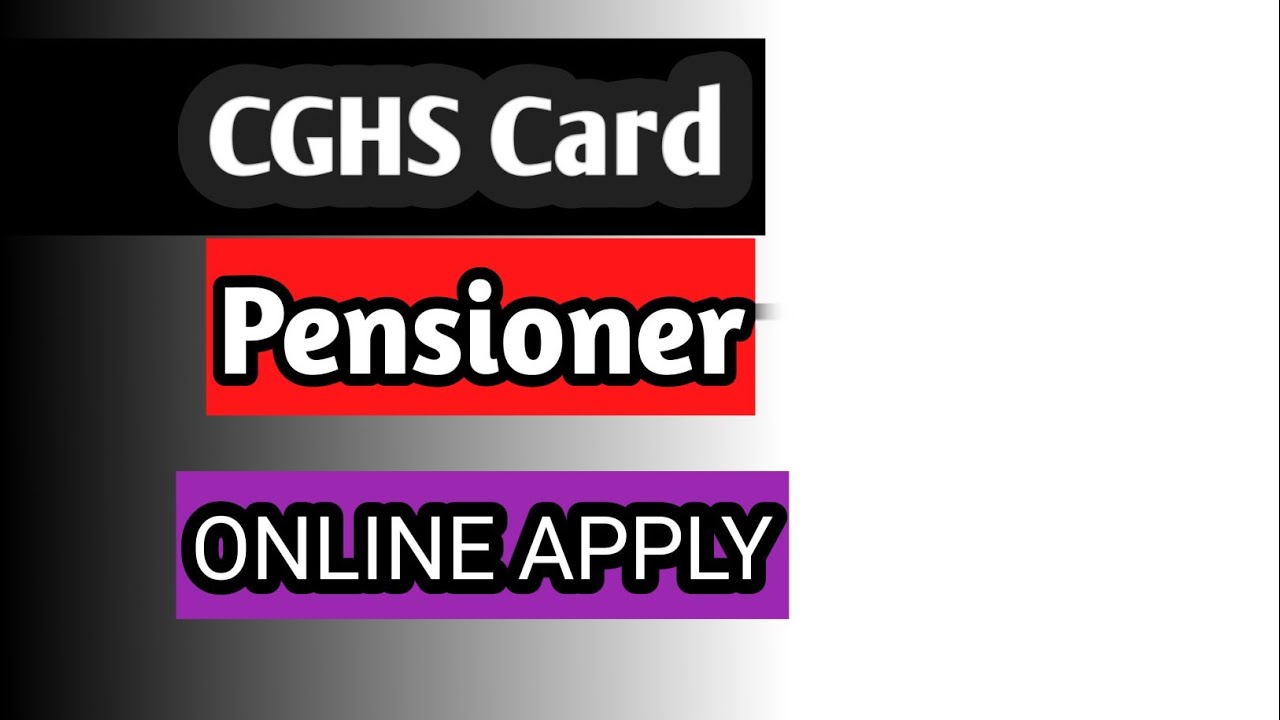 Pensioner CGHS card online apply || pensioner कार्ड कैसे apply करें|| 