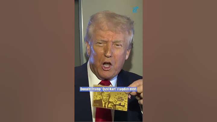 Donald Tramp “Qızıl Kart”ı təqdim etdi!   - Prime TV