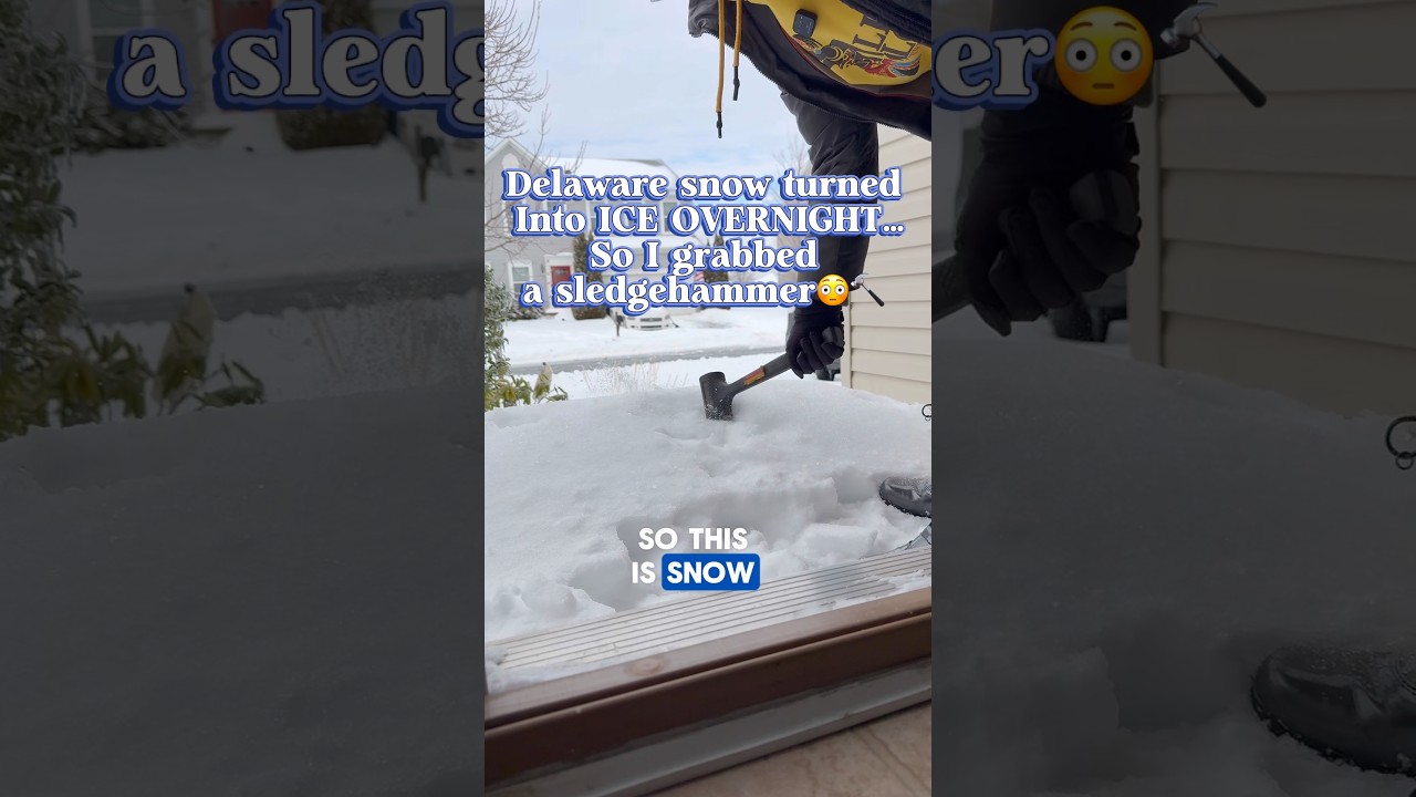 Этот лёд был твёрдым... Смотрите, как я его разнесу! 🔨❄️