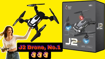 J2 Drone Unboxing Review Camera Test Box Accessories | Best Budget Drone | Dual Camera Dual Battery
