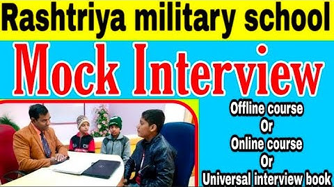 Rashtriya military school interview | #Military school RMS Interview questions by PD classes