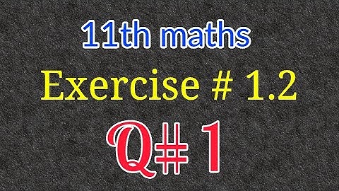 Exercise 1.1| 1st year maths| Q # 1| complex numbers| Urdu Hindi|