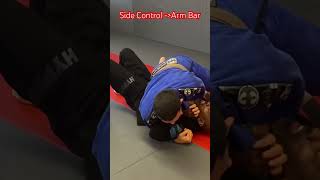 An Easy Option from Side Control for a Quick Arm-Bar #Submission #shorts #bjj #judo