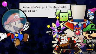 Super Paper Mario Fighting Bleck & All His Minions At Once