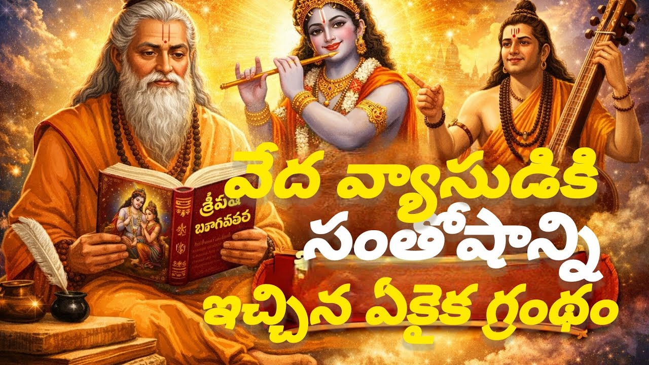 వేద వ్యాసుడికి సంతోషాన్ని ఇచ్చిన ఏకైక గ్రంథం? # శ్రీమధ్ భాగవతం మహిమ # By HG Venugopal Prabhu ji 