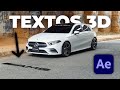 Texto 3D en After Effects para videos de carros
