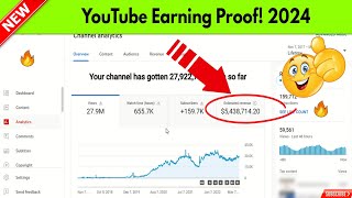 How To Earn More Money With Less Views on YouTube | YT Income Reveal | YouTube Earning Reality 2023