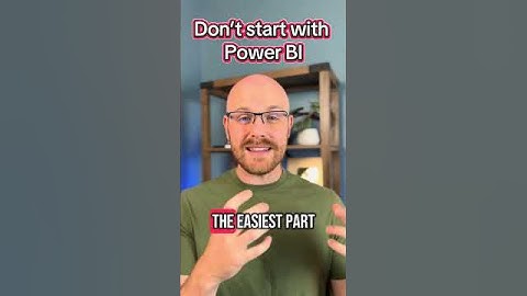Don’t jump into Power BI first