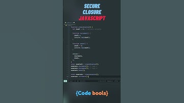 how to make closure private variables in javascript? #javascript #shortes #closures