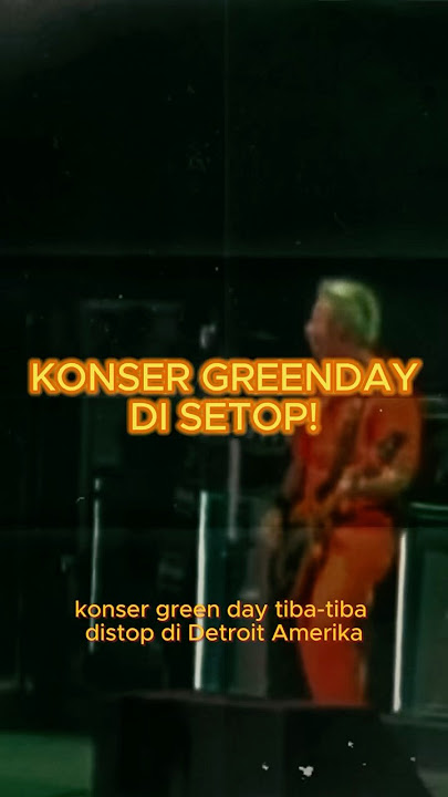 KONSER GREENDAY DI STOP! #konser #greenday #detroit #amerika