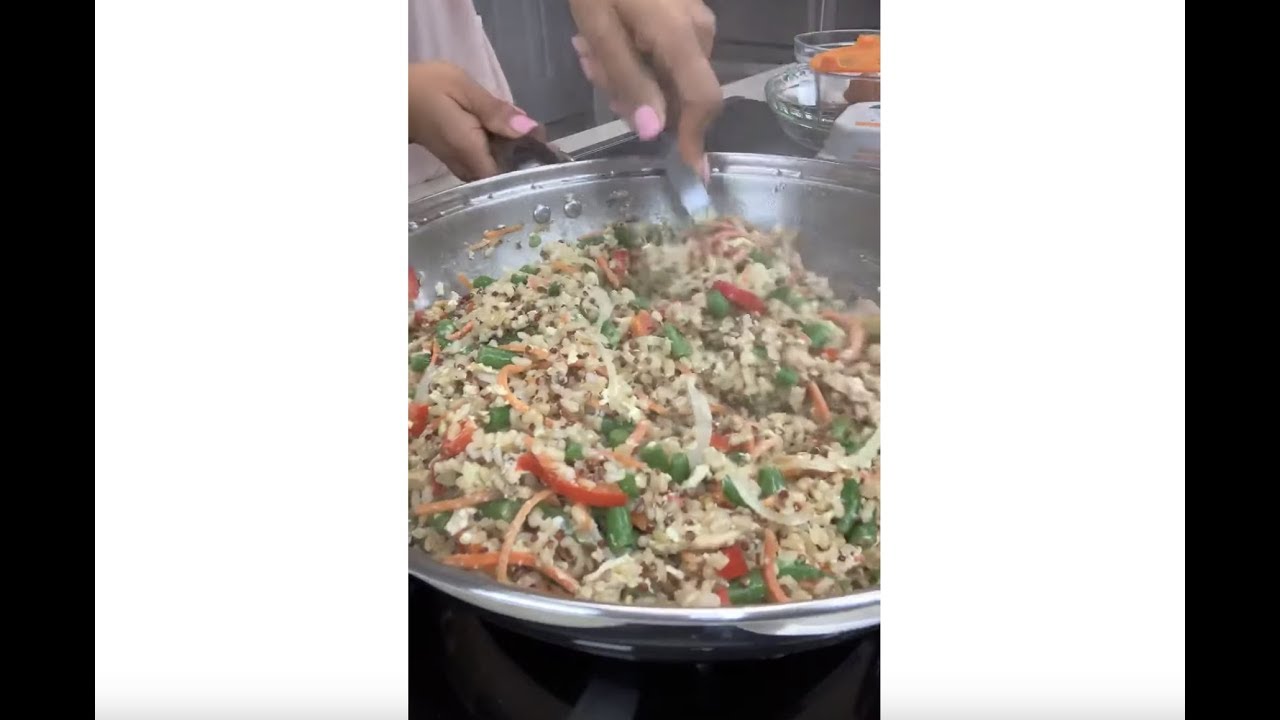 Como hacer arroz frito - YouTube