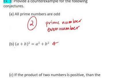 2.1 (2 of 2) Proving Conjectures & Counterexamples