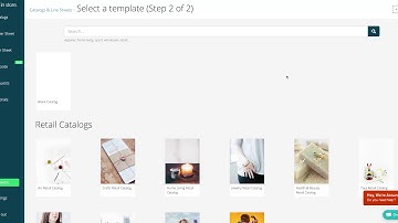 Create a new product catalog