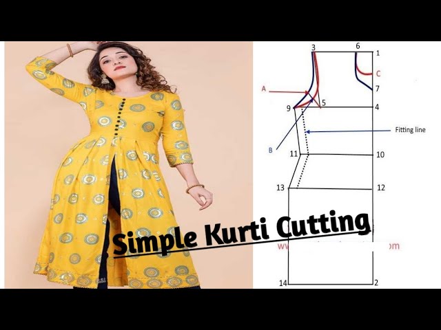 Layer Kurti Cutting and Stitching Very Easy | Kurti Cutting and stitching -  YouTube