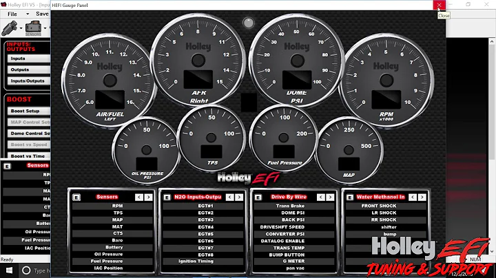 Holley Efi Inputs and Outputs configuration