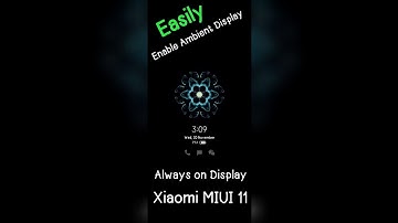 #miui #AOD How to enable ambient display in MIUI 11, How to turn on always on display in MIUI 11.