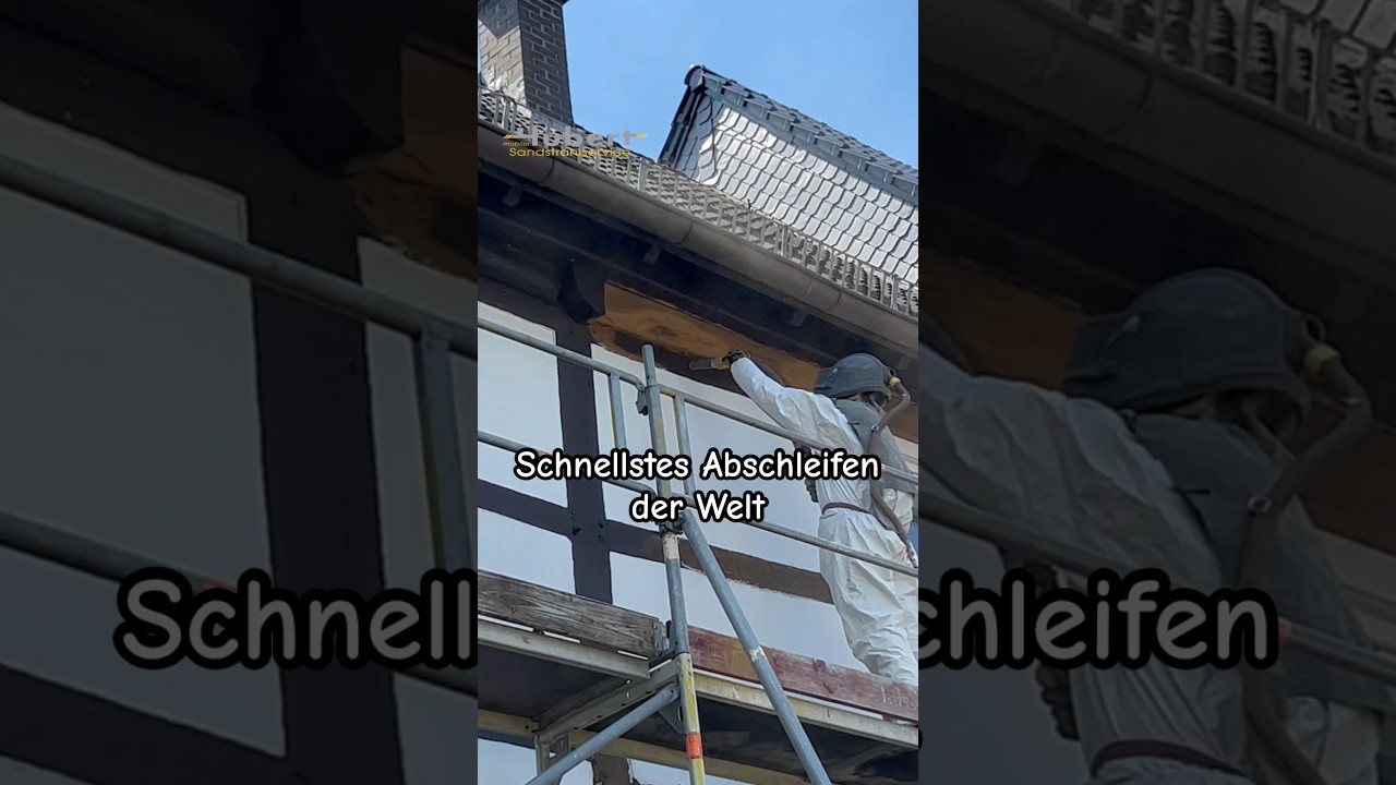 Fachwerkbalken abschleifen: Fachwerkbalken Sandstrahlen