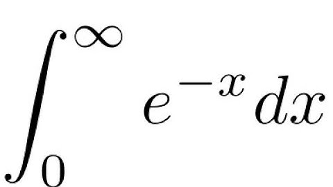 integration of e^(-x) from 0 to infinity