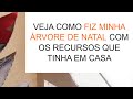 Como fazer árvore de natal com papelão e LED's