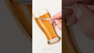 I made a beer cookie with royal icing and edible paint! Cheers🍻 #cookiedecorating #royalicing #art