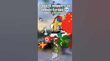 I asked 15 mappers to change Europe credit-@Sobbleandchess  #europe #history #map #countryballs