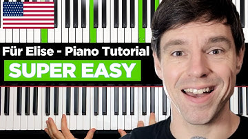 How to play "FÜR ELISE" on Piano Tutorial - very easy - Part 1
