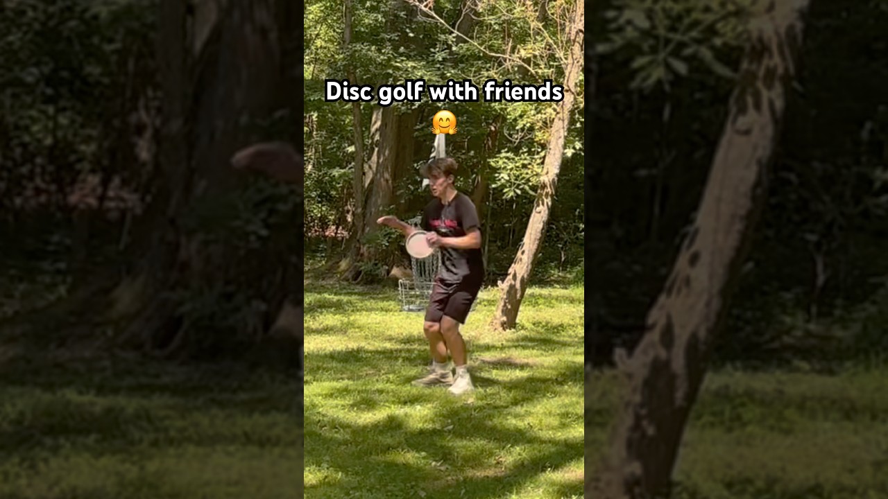 Disc golf with friends 📈