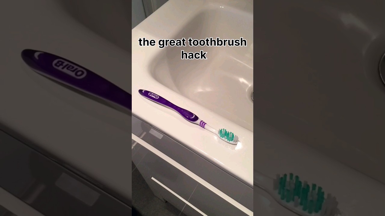 the great toothbrush hack 🤑👌👀