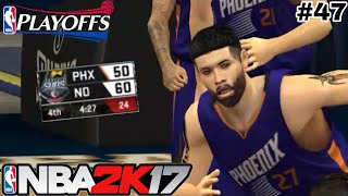 NBA 2K17 Mobile MyCareer EP #47 - The Lowest Comebacks in NBA Playoff History!!🤯😱 (QFG3)